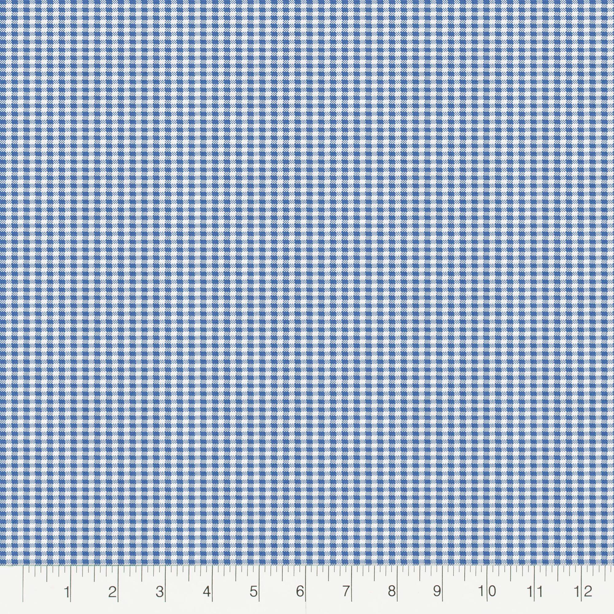 Fabric Editions Blue Gingham Cotton Fabric